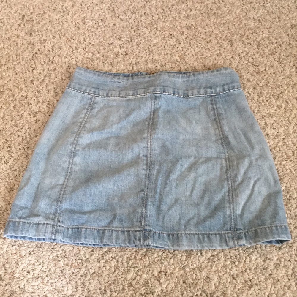 Free people jean skirt